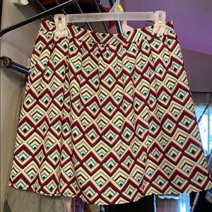 Flare skirt with pattern size large